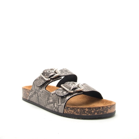 *LAST ONE sz 8* Snake Print Birken style Sandal - Picture 3 of 4